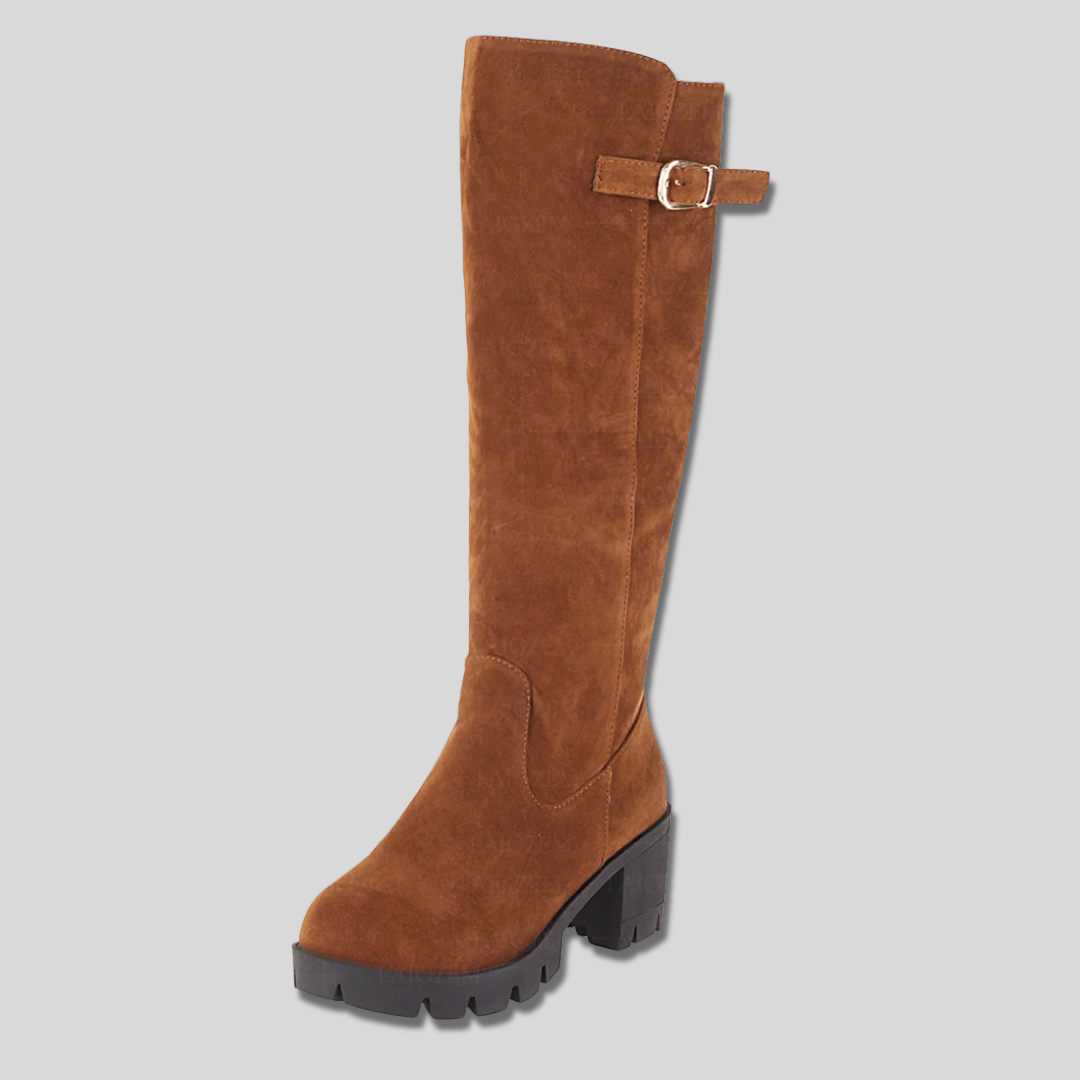 Calista - Suede Knee High Boots