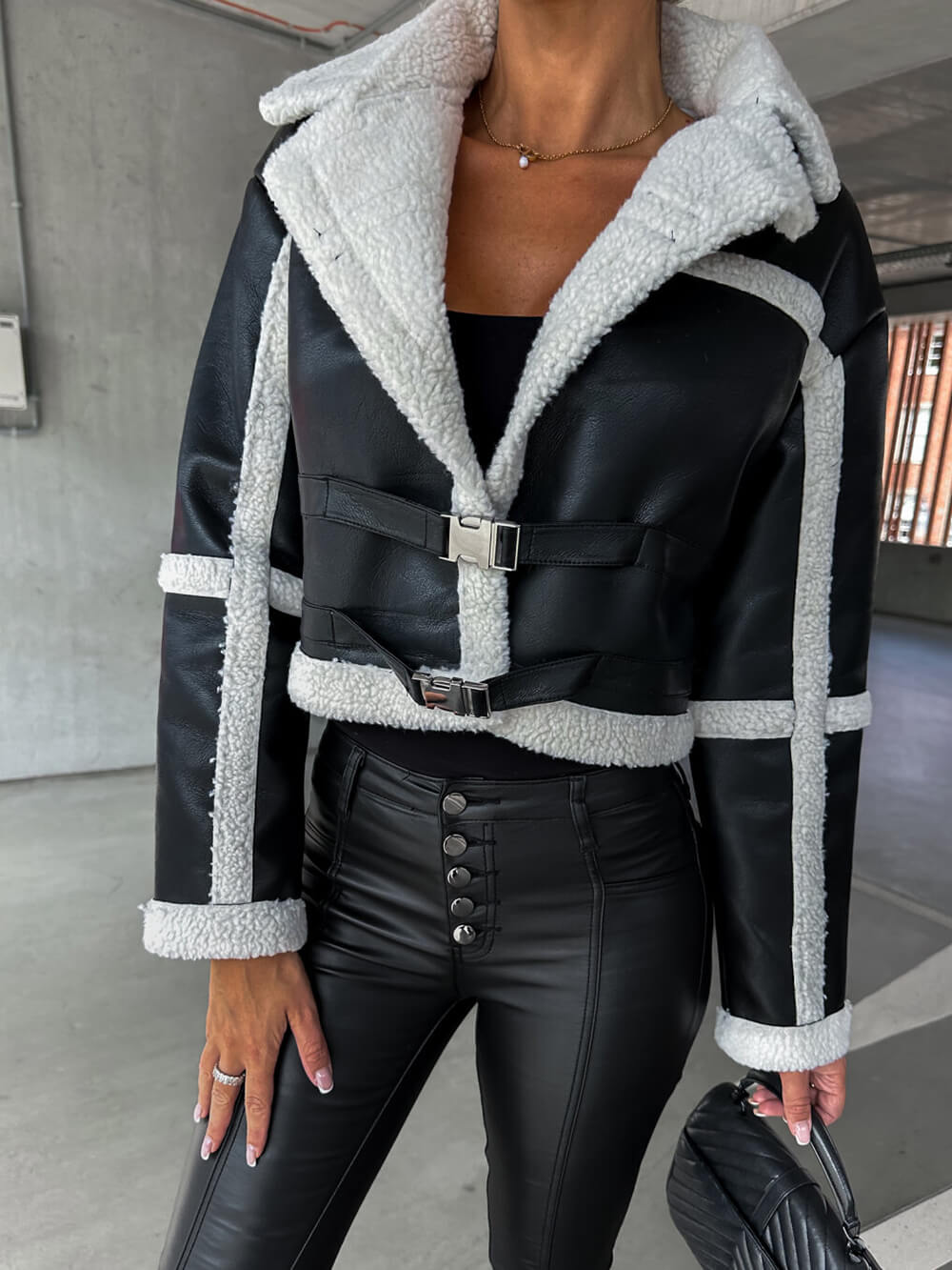 Faux Leather Jacket