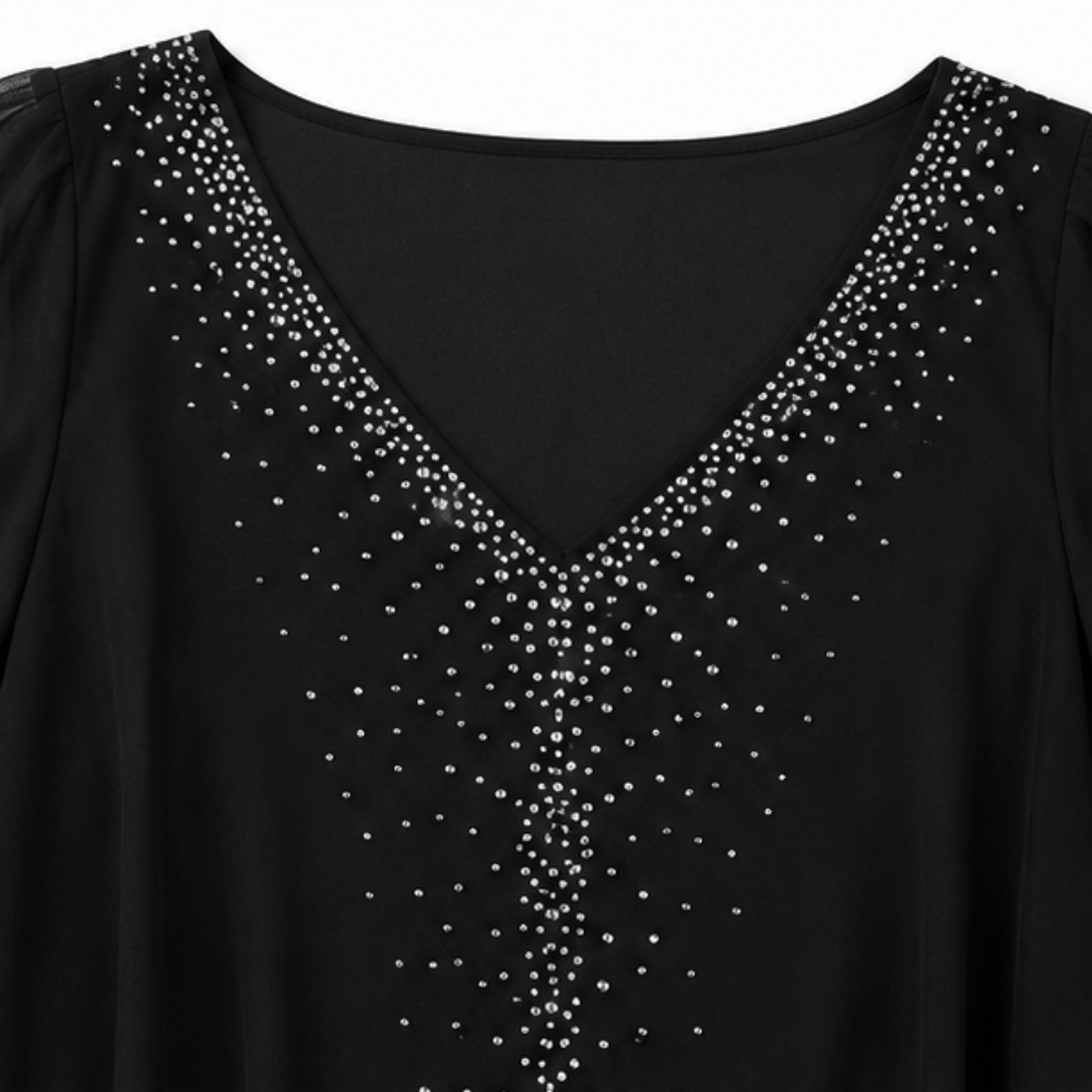 Lynda | Draped Overlay Dress