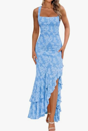 Floral Ruffle Maxi Dress