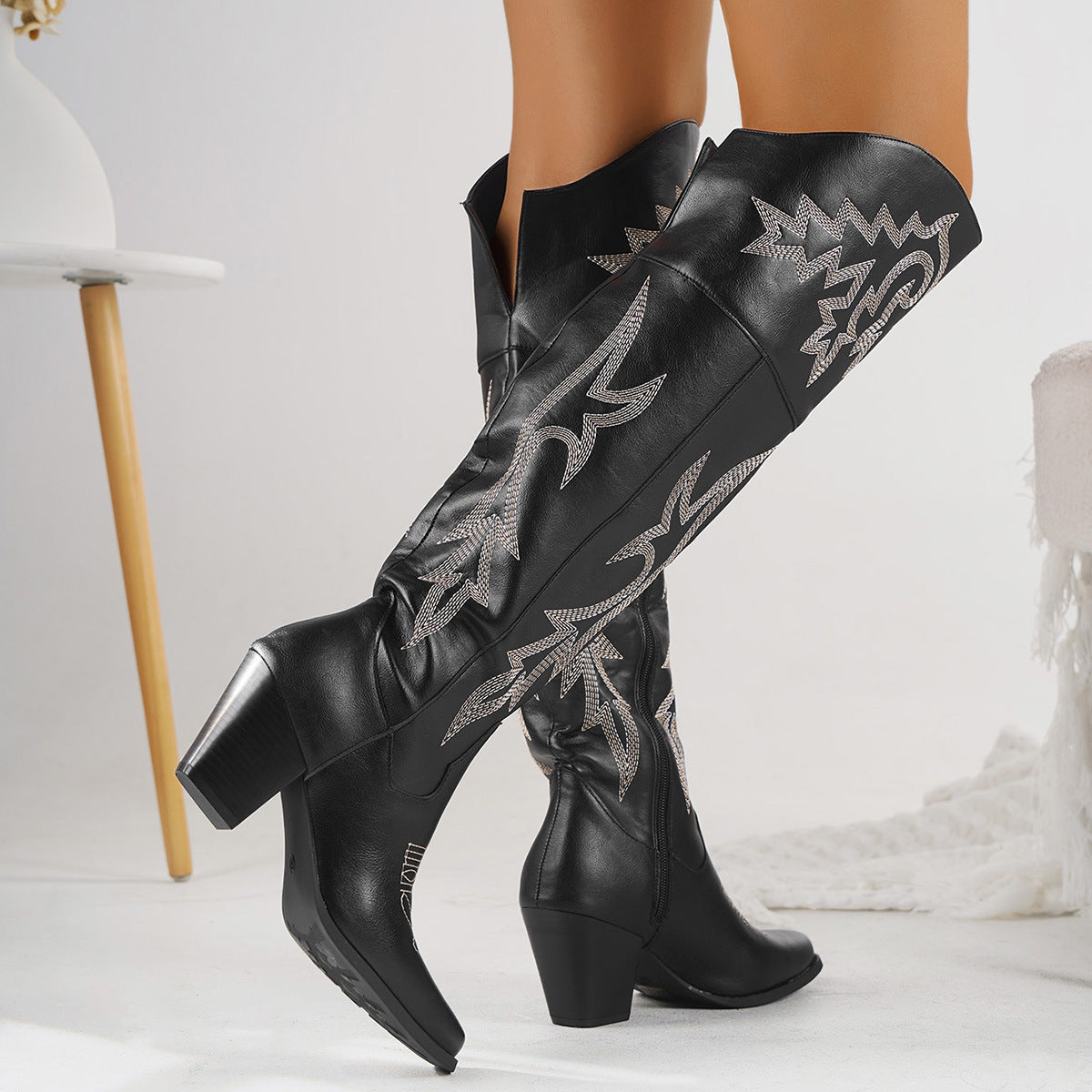 CHEYENNE™ – Classic Over-the-Knee Cowboy Boots