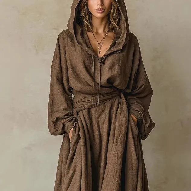 Suzette | Hooded Maxi Dress