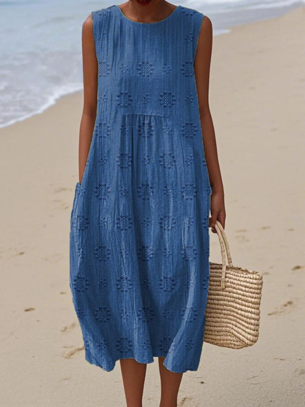 Sara™ Printed Midi Dress