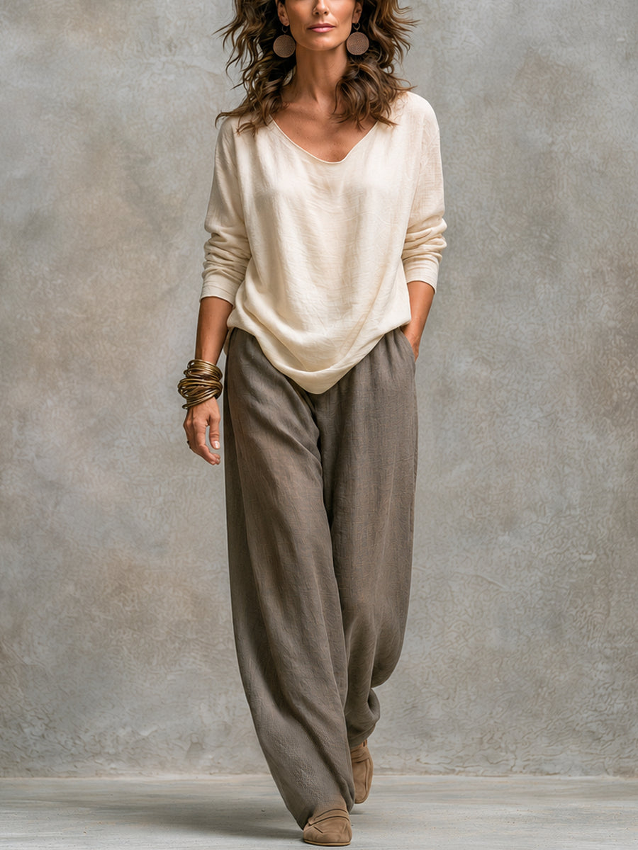 Evangeline | Three-Piece Layered Palazzo Set