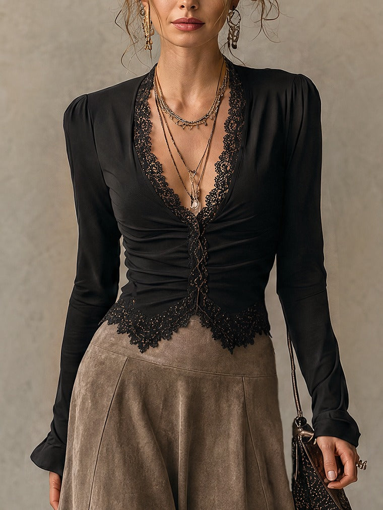 Tamsyn | Lace Top and Maxi Skirt Set