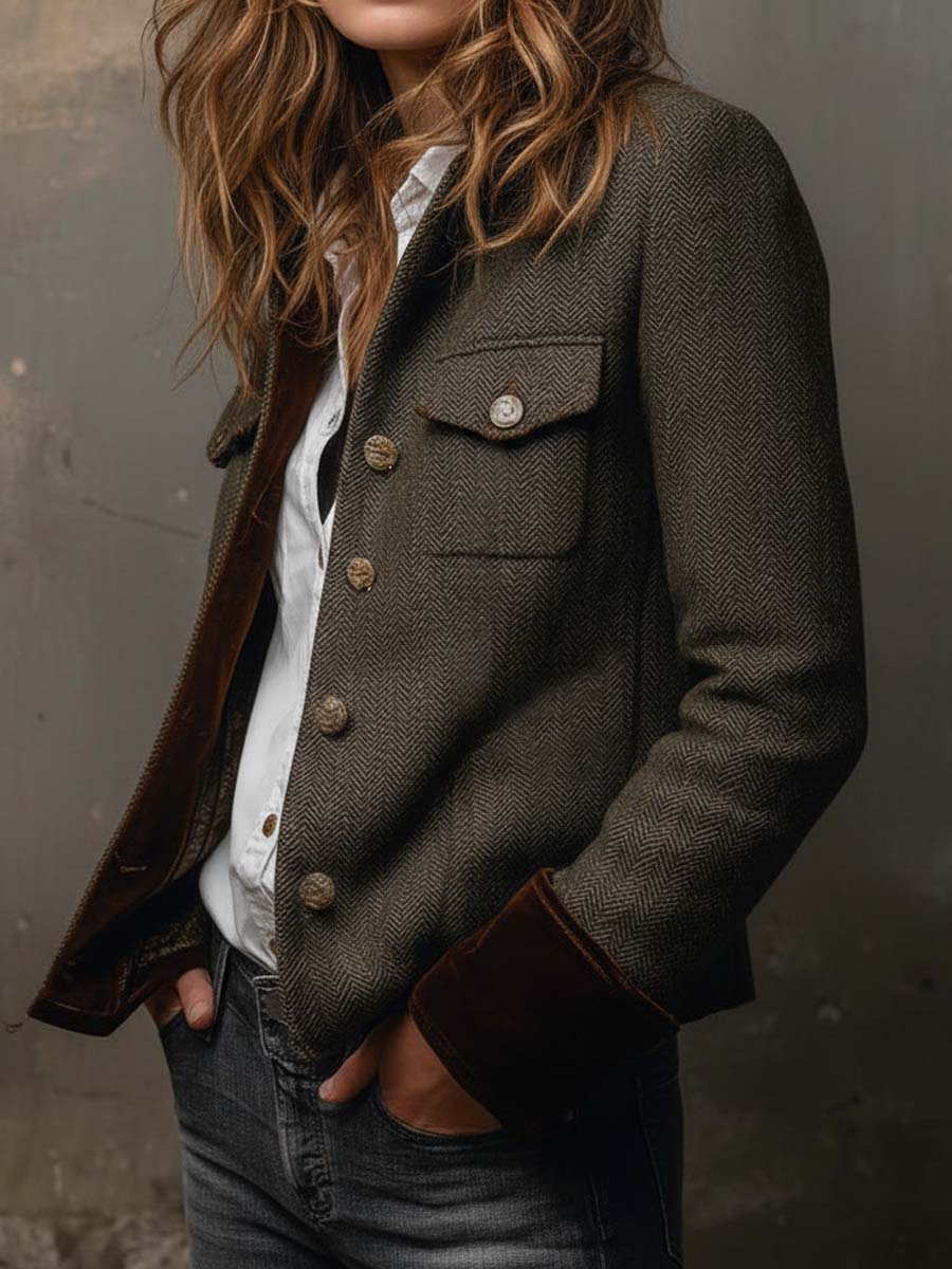 Rachel™ | Heritage Herringbone Jacket