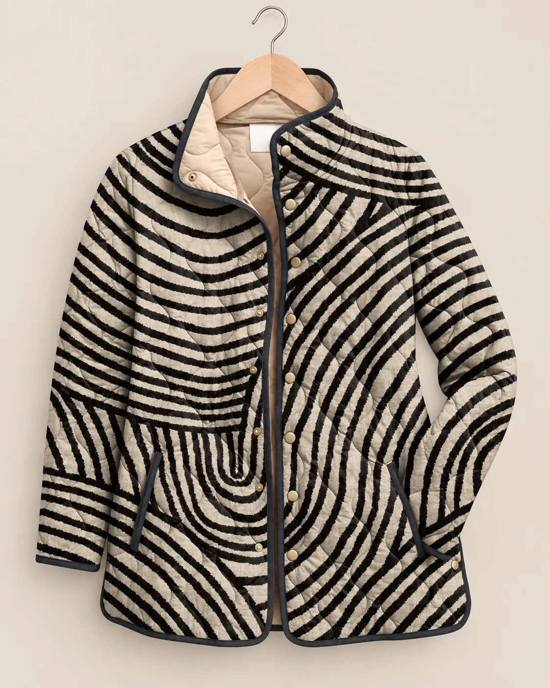 Eliana Vibrant Paisley Quilted Jacket
