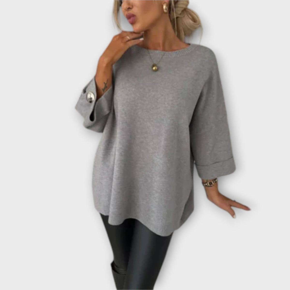 April | Elegant Sweater Blouse