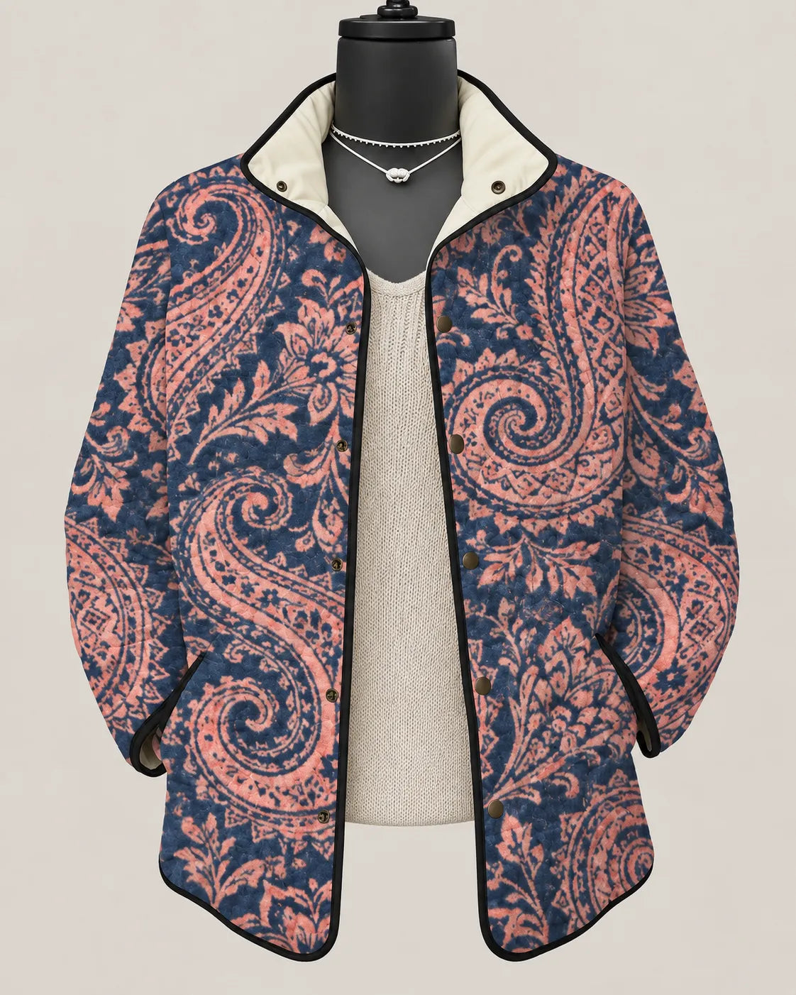 Elodie Patchwork Garden Quilted Jacket