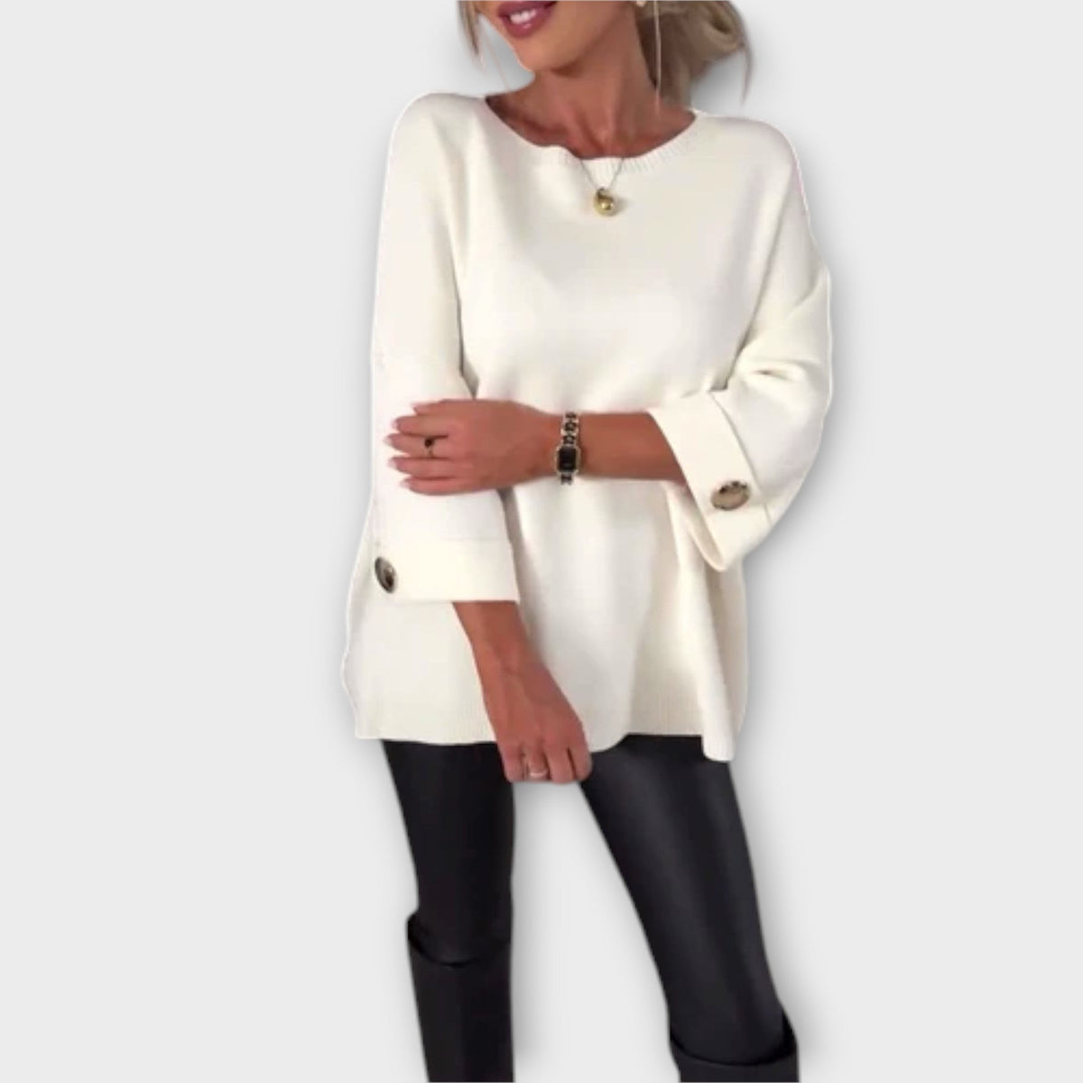 April | Elegant Sweater Blouse