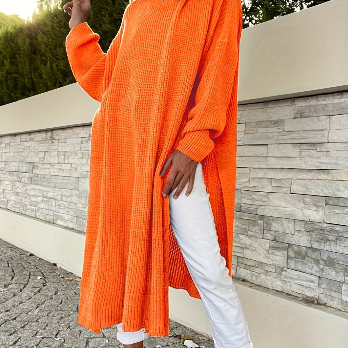 Jocelyn | Hooded Knit Sweater Dress
