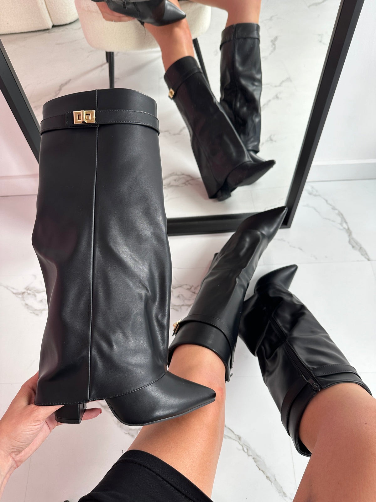 SERENA™ -  Shark Leather Boots