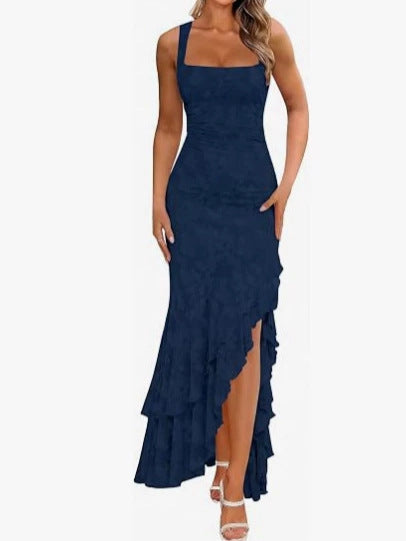 Floral Ruffle Maxi Dress