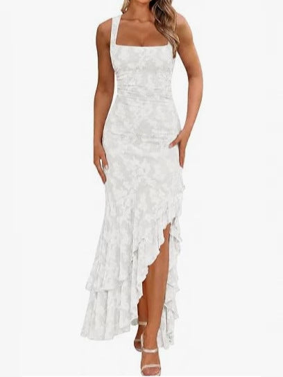 Floral Ruffle Maxi Dress
