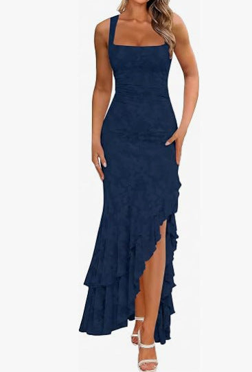 Floral Ruffle Maxi Dress