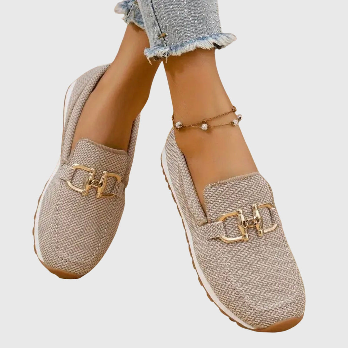 Sophie | Comfort Loafers with Gold Detail