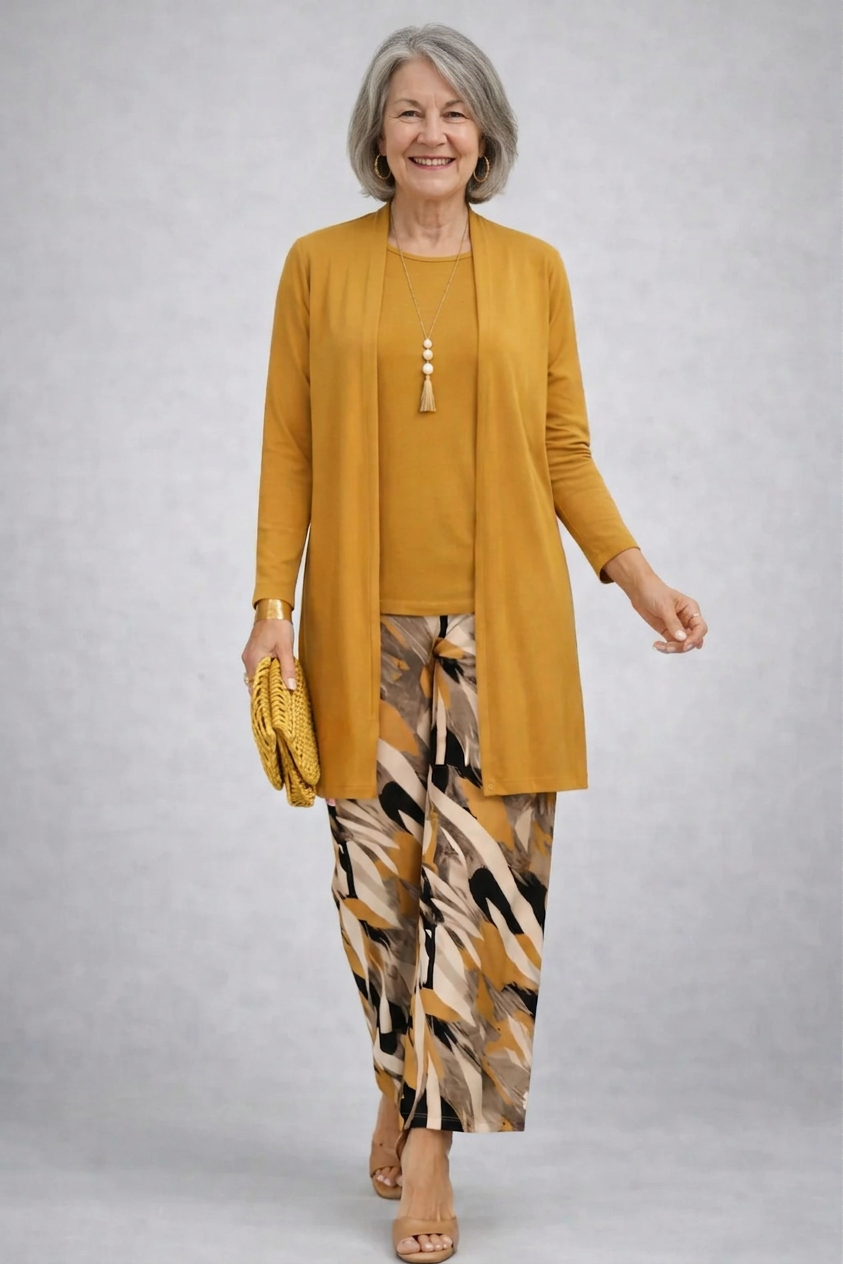 Ailene™ Classic Elegance Three-Piece Set – Yellow
