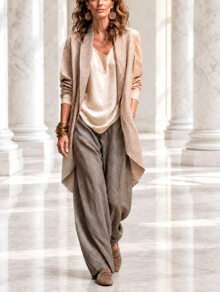 Costanza | Three-Piece Palazzo Pants Set