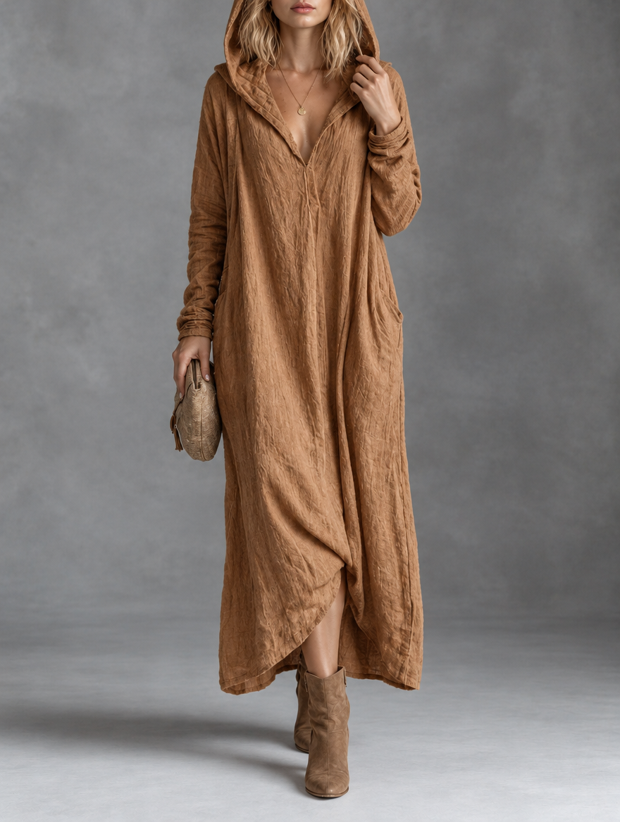 Karina | Hooded Maxi Dress
