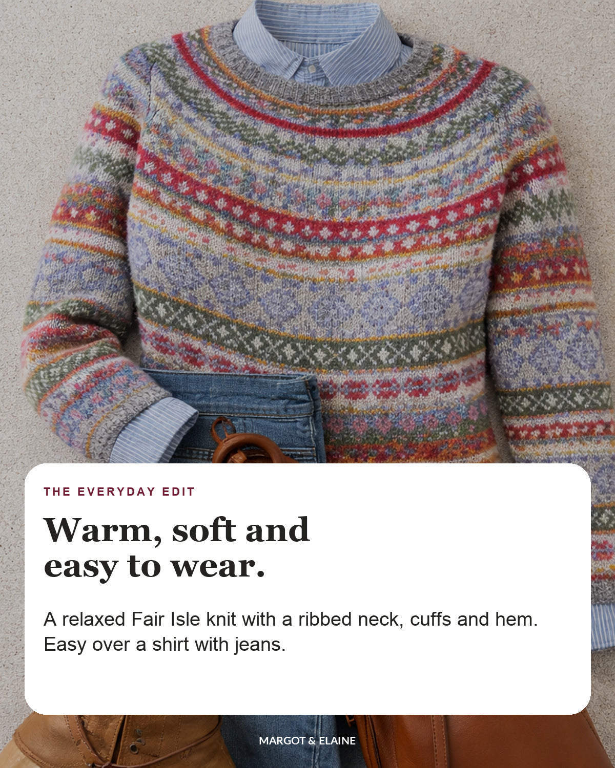 Hannah | Fair Isle Knit Sweater