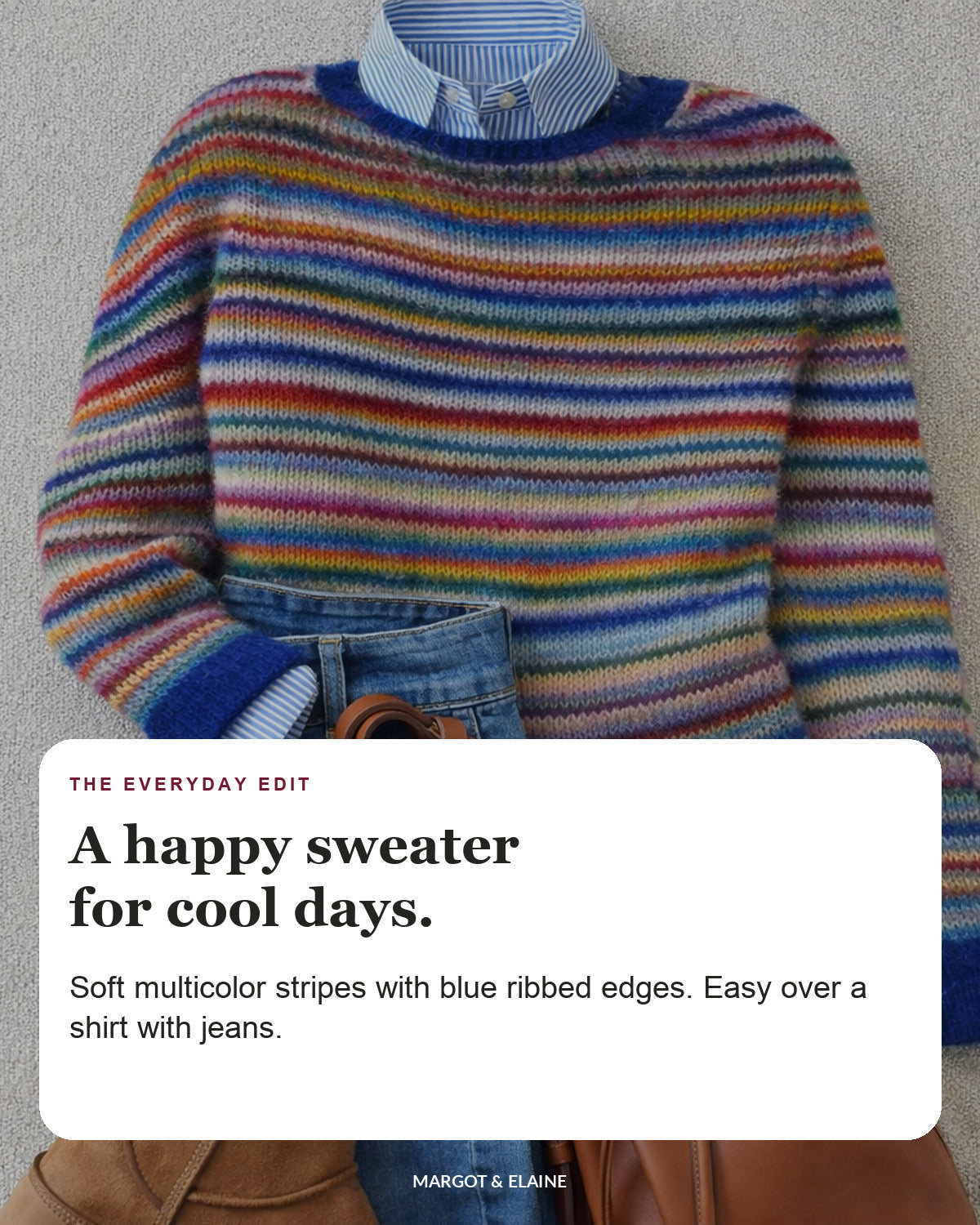 Megan | Striped Knit Sweater