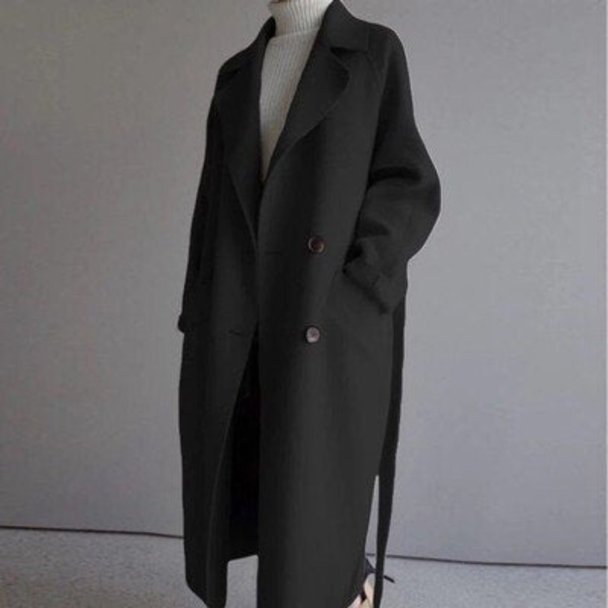Rebekah | Women's Long Double-Breasted Cashmere Blend Coat